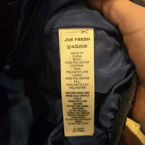 Joe Fresh Toddler Primaloft Lightweight Puffer 5t - Picture 5 of 6